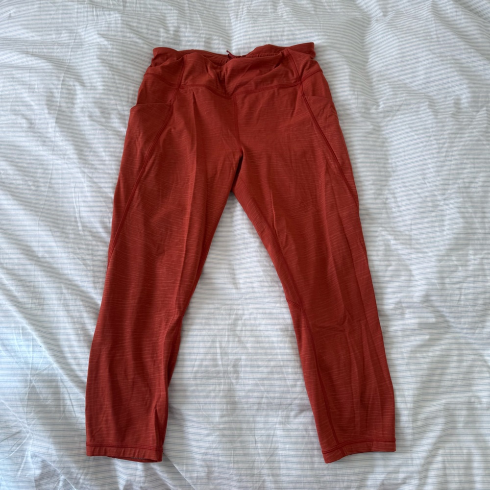 lululemon Rust Red Leggings
